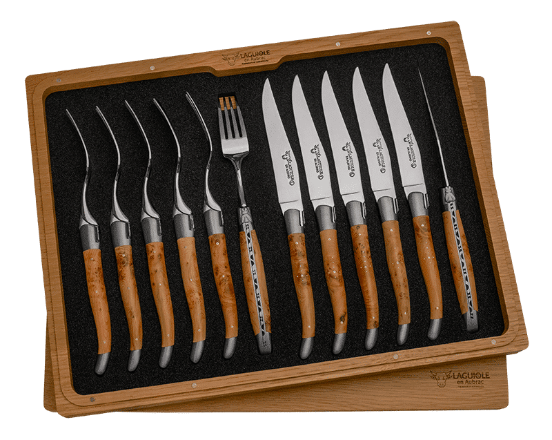 Coffret mixte couteaux / fourchettes 12 pièces