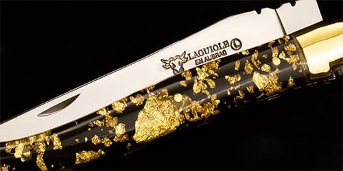 Acrylique pailleté or